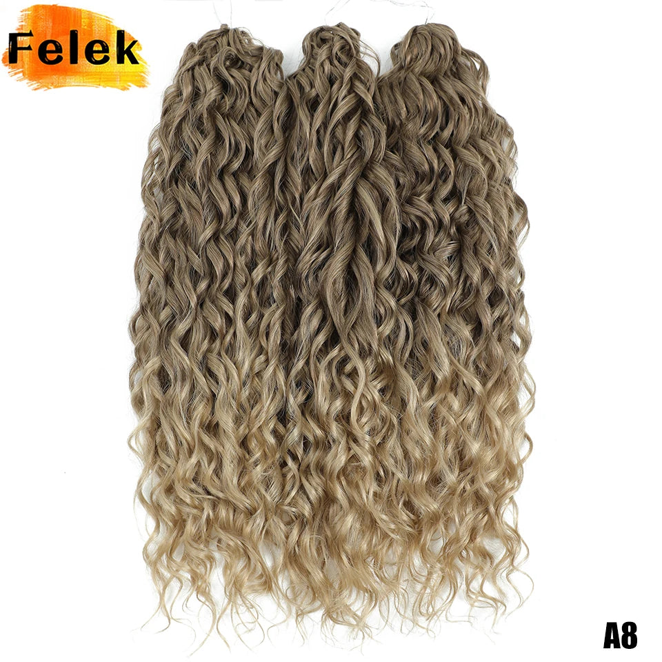 Jessica Hair Deep Wavy Twist Crochet Hair 22 Inch | 100G | 54 Colors | 3 Packs/Lot