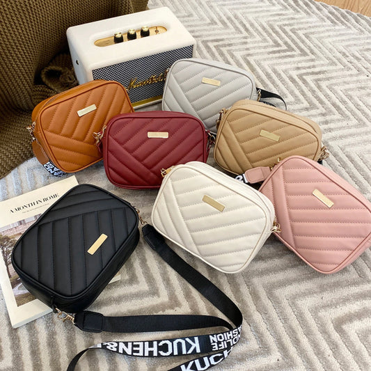 High-Quality PU Shoulder Bags for Women | Simple Crossbody Casual Messenger Bag & Phone Bag Luxegan