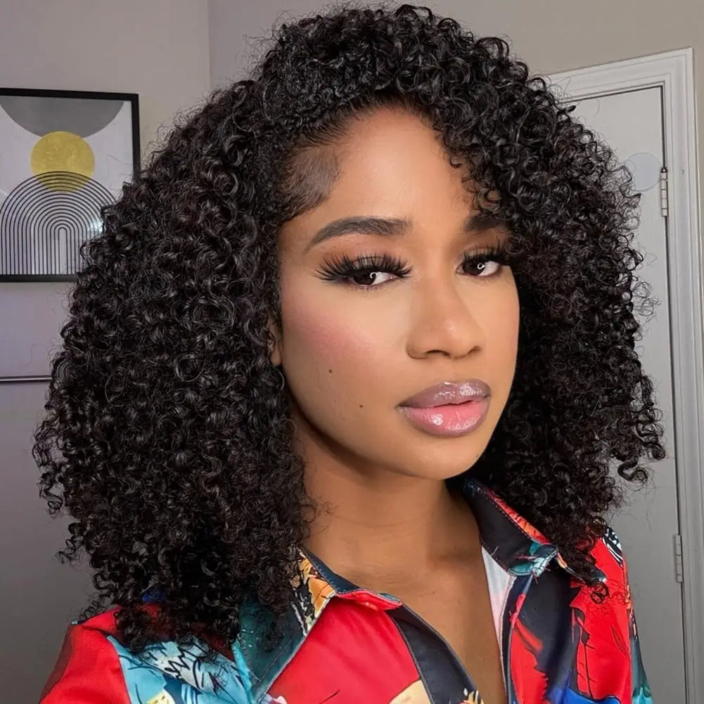 Afro Kinky Straight 3-In-1 Half Wig | Sophisticated "Seamless Flip-Over" Silhouette | Elegant 250% Density Drawstring Hairpiece | "Dignified" 30-Inch Brazilian Human Hair Wig for Radiant Versatile Styling Luxegan
