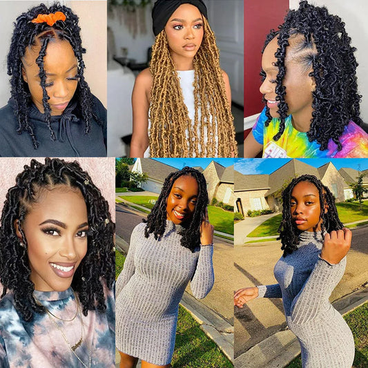 Kinky Twist Marley Crochet Hair | Pre-Separated Spring Twist Braids | 16–28 Inches Luxegan