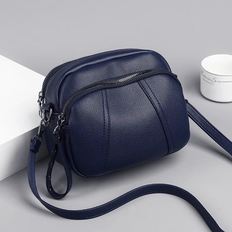 PU Leather Casual Crossbody Bag for Women | Shell Purse & Handbag (Lady Luxury Design Small Shoulder Messenger Bag) Luxegan