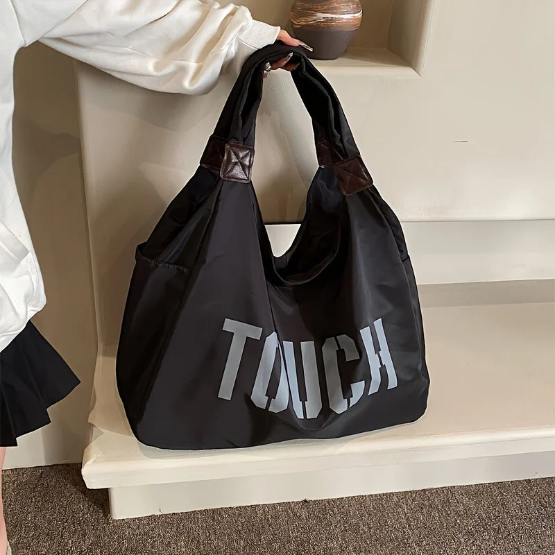 Large Capacity Casual Mother Bag | Simple Nylon Oxford Fabric Travel & Yoga Shoulder Tote Bag for Women Luxegan