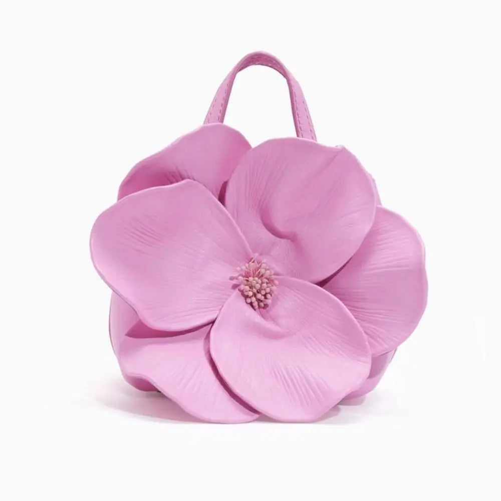 Designer Spliced Floral Mini Handbag | High-Quality Minimalist Circular Tote Bag | Temperament Fashion Small Party Purse | Spliced Flower Canvas Handbag for Women Luxegan