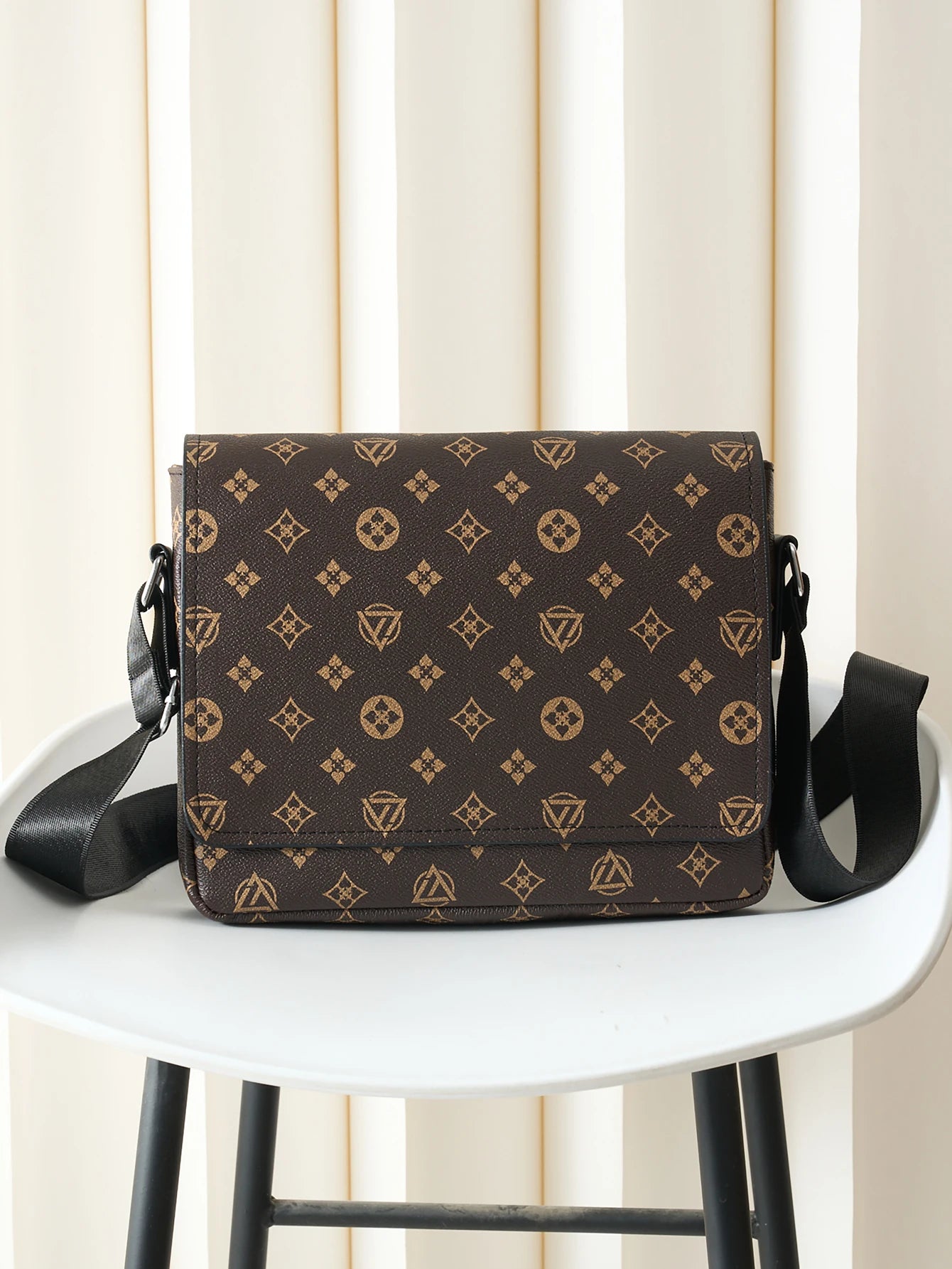 Men’s Casual Business Crossbody Bag | Sophisticated Easy-Flap Commuter Messenger | Lightweight Large Capacity