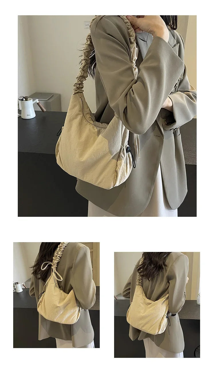High-quality Nylon Women's Shoulder Bag Work Style Casual Crossbody Bag | New Trend Fashion Y2K Handbags Travel Shopping Luxegan