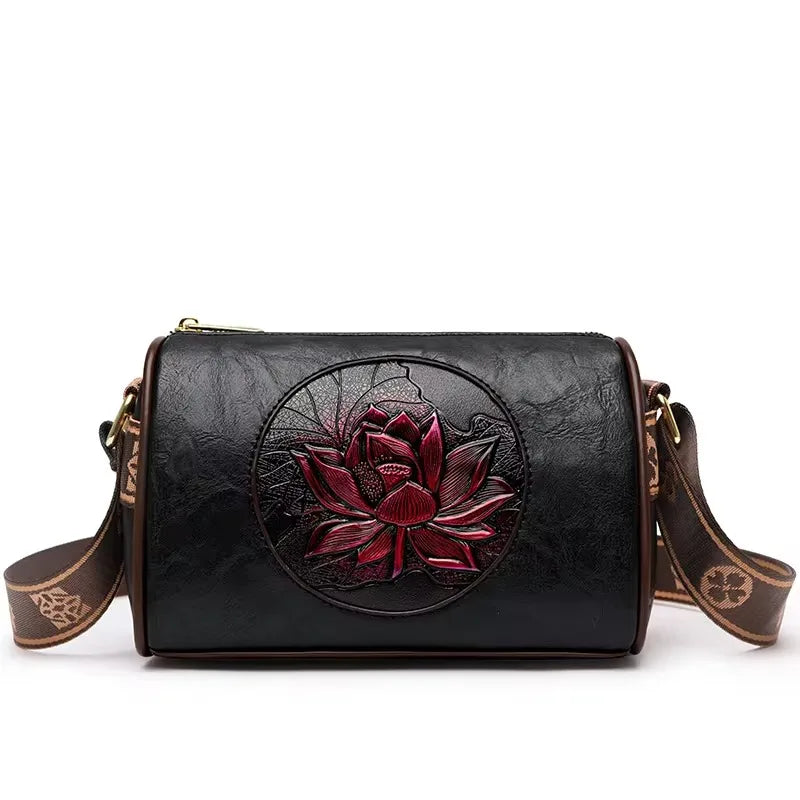Genuine Soft PU Leather Handbags for Women | Vintage Shoulder Tote Bag & Large Capacity Purse