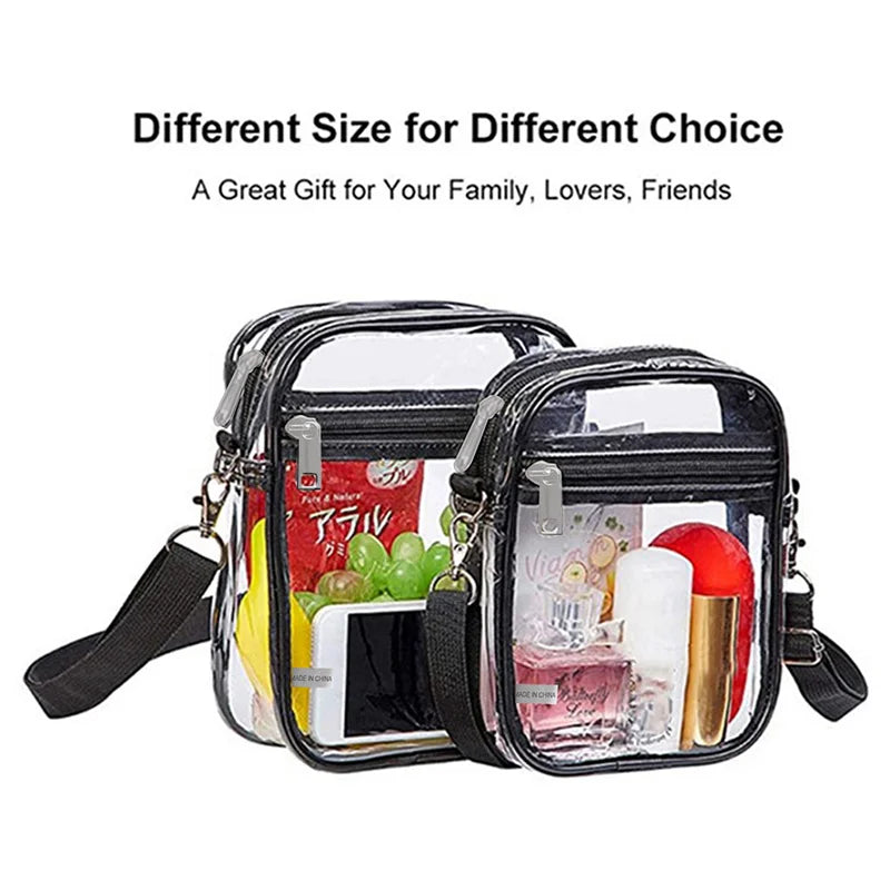 Transparent Crossbody Bag | Simple Waterproof Small Square Bag Luxegan