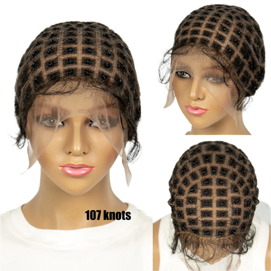 KIMA Pre-Parting Crochet Braid Mesh Cap | Boho Style | Baby Hair Feature Luxegan