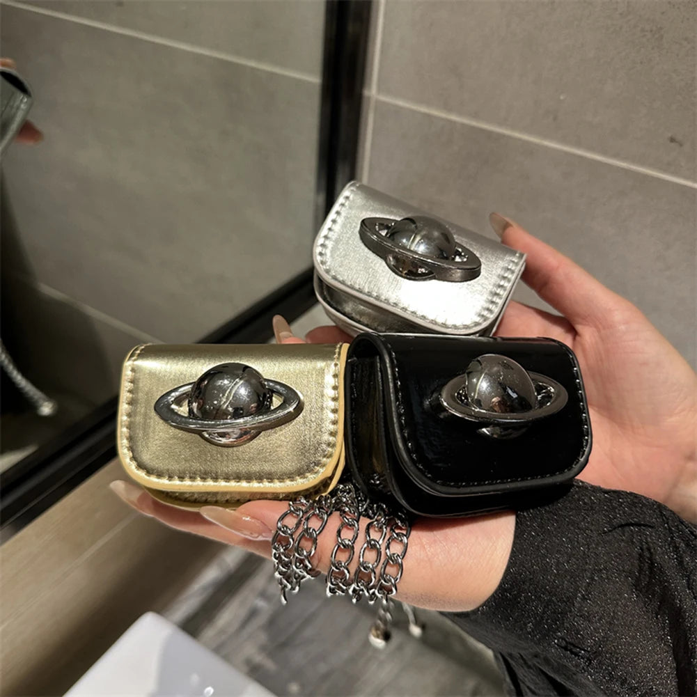 Mini Decor Coin Purses | PU Leather Novelty Chain Bag & Small Waist Bag Luxegan