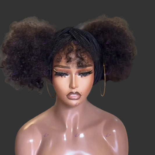 Ultra-High 400 Density Afro Kinky Curly HD Lace Wig | Sophisticated 360 Full Lace & 13x6 Frontal | Elegant "Brazilian Remy" Silhouette | "Dignified" Pre-Plucked Glueless Human Hair for Radiant Versatile Styling Luxegan