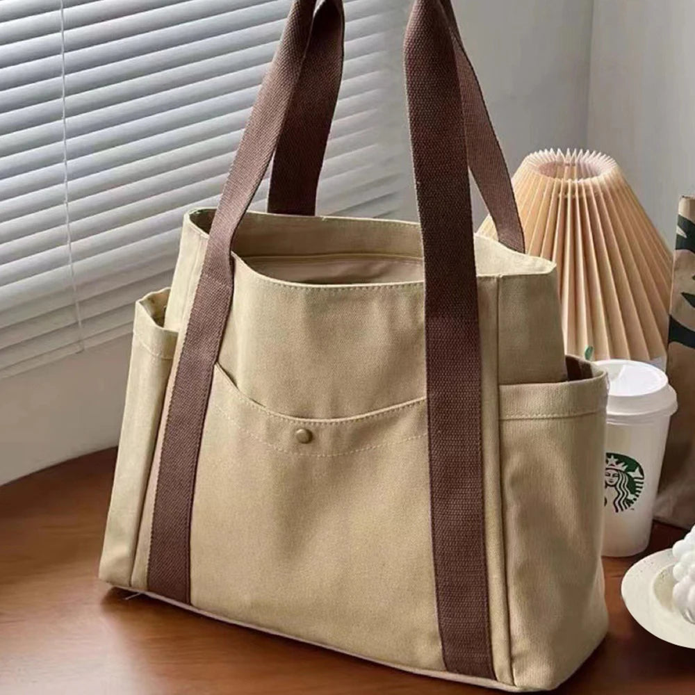 The Aristocats Marie Cat Large Capacity Canvas Tote Bags | Work Commuting Carrying Bag Student Outfit Book Shoulder Shopping Bag Luxegan