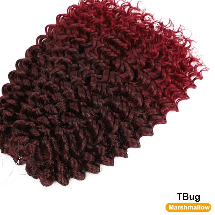 Synthetic Afro Curl Crochet Hair | Kinky Curly Twist Braiding Extensions Luxegan