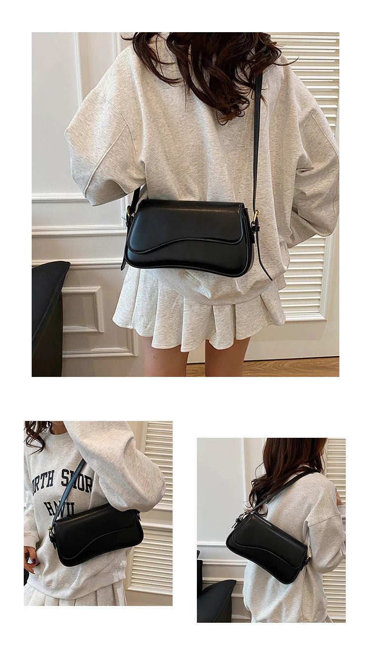 Structured Convertible Saddle Bag | Versatile Crossbody & Handbag Luxegan