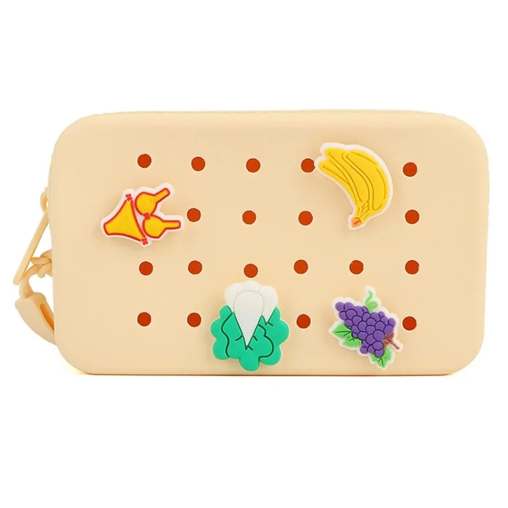 New Summer Bag Holes Coin Purse | Cute Silicone Mini Card Holder & Zipper Money Bag (Unisex) Luxegan