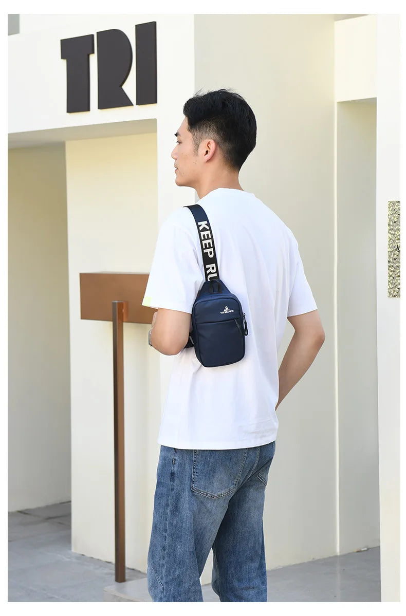 Small Chest Bag & Mobile Phone Bag | Outdoor Sports Mini Fashion Shoulder & Messenger Bag (Unisex Gift) Luxegan