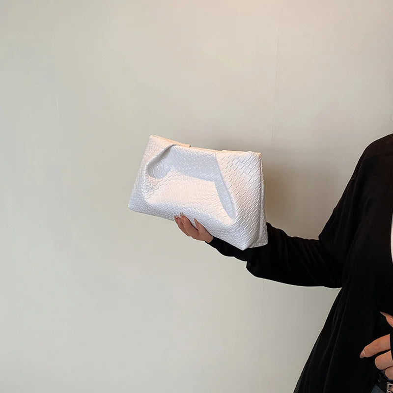 Bolso de mano multifuncional de moda para mujer, cartera de noche con patrón en relieve, gran capacidad, bolsillo para teléfono, monedero de lujo para mujer