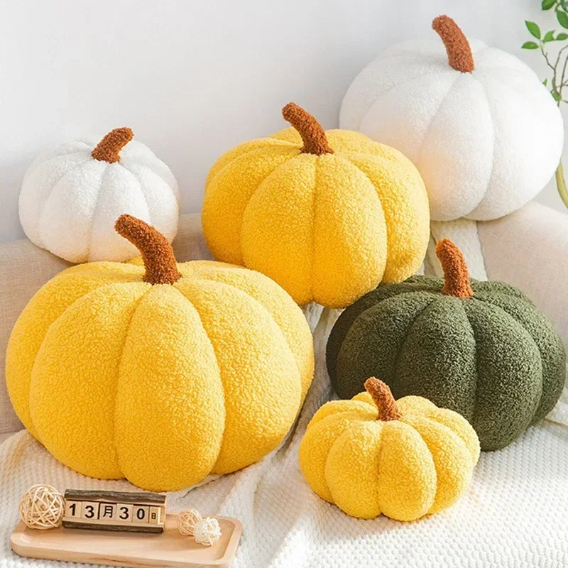 Nordic "Ins Style" Decorative Pumpkin Cushion | Sophisticated "Plush Orange" Activity Silhouette | Elegant Pastoral Sofa Backrest & Lumbar Pillow | "Dignified" High-Performance Home Decoration for Radiant Versatile Styling Luxegan