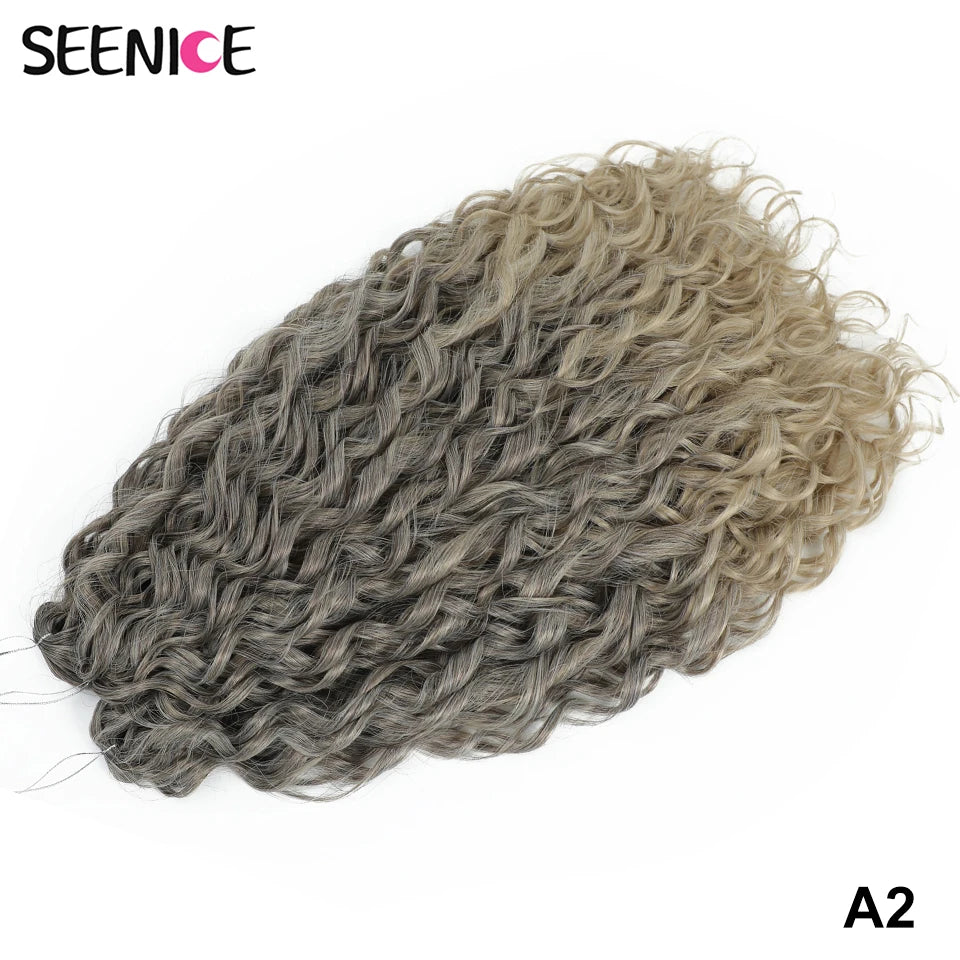 22 Inch Synthetic Water Wave Crochet Hair | Loose Deep Wave Braiding Extensions