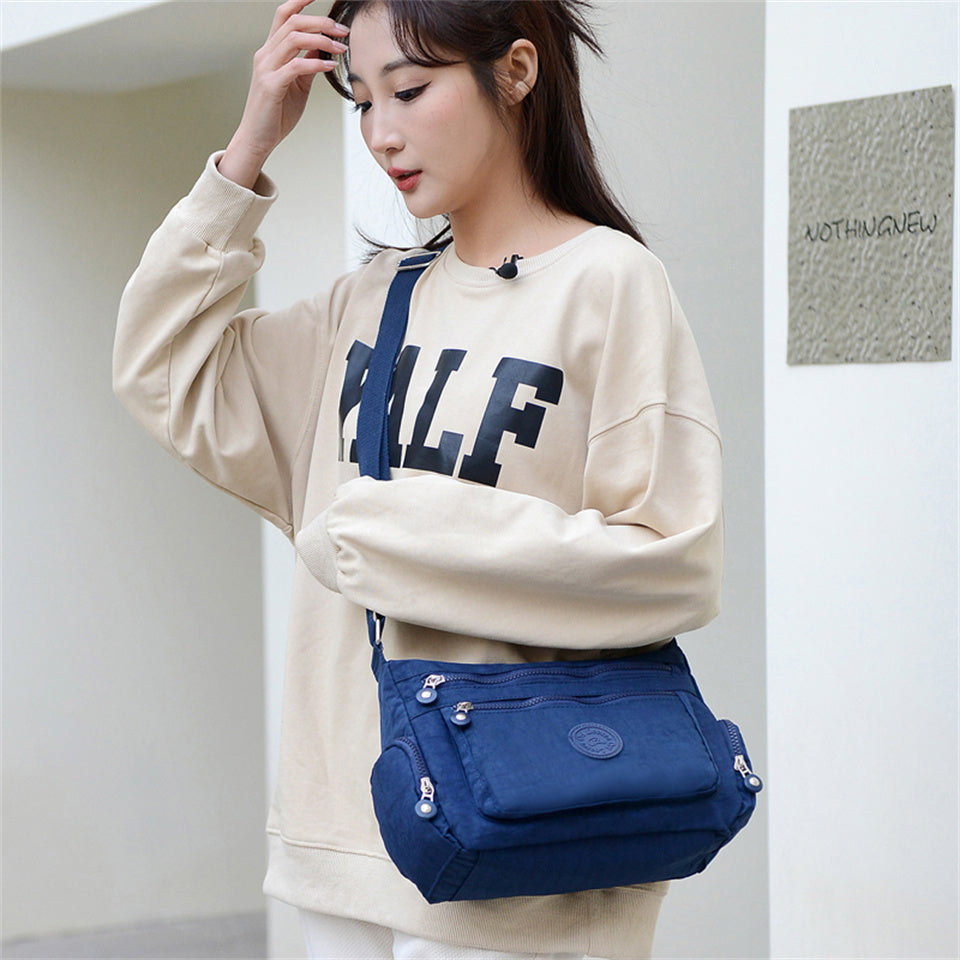 Women’s Leisure Oxford Crossbody Bag | Lightweight Waterproof Shoulder Handbag | Simple Fashion Versatile "Pillow" Bag for Travel & Parties Luxegan