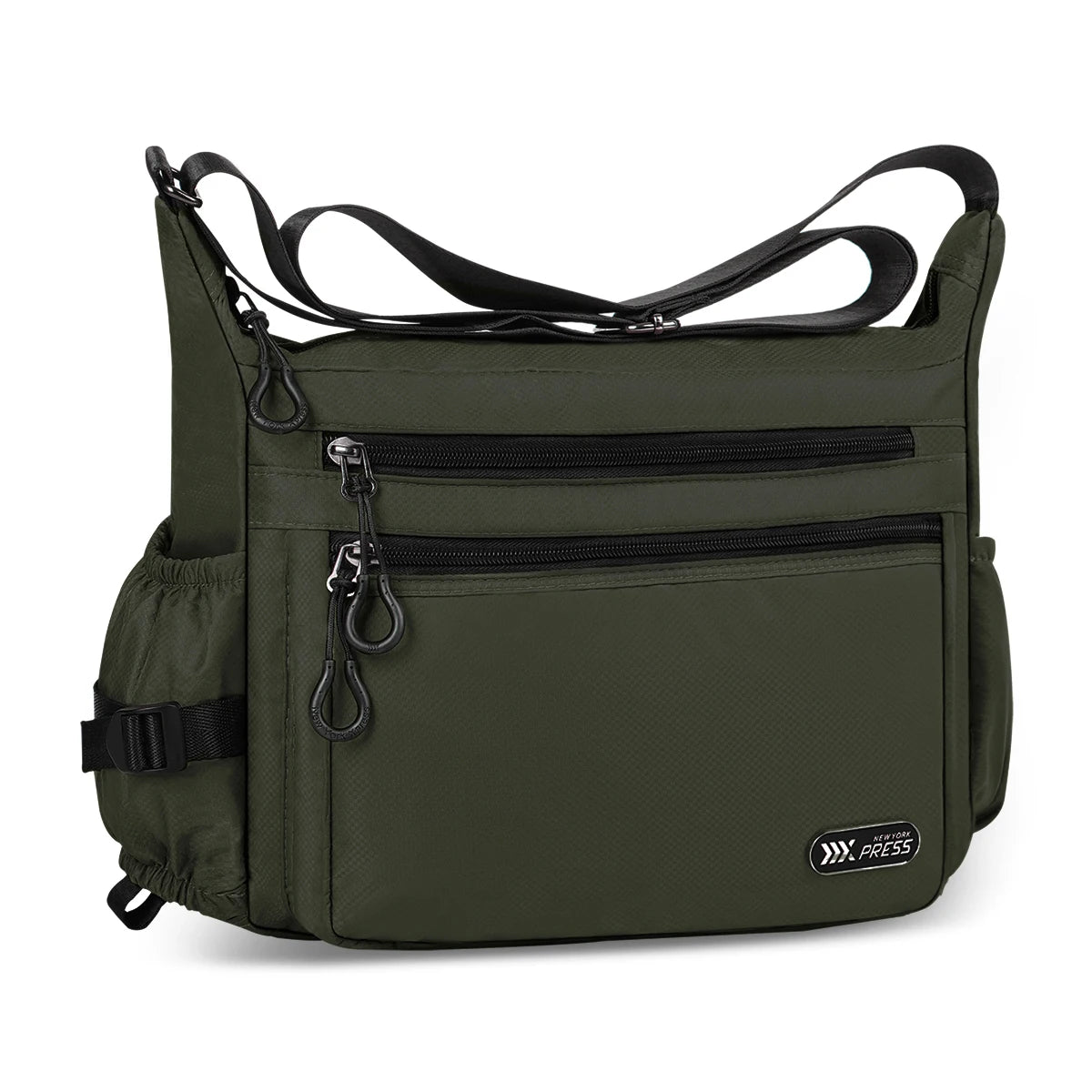 Unisex Waterproof Nylon Shoulder Bag | High-Quality Casual Crossbody Messenger Bag | Large Capacity Satchel for Women, Men & Students | Versatile Four-Season All-Weather Handbag Luxegan