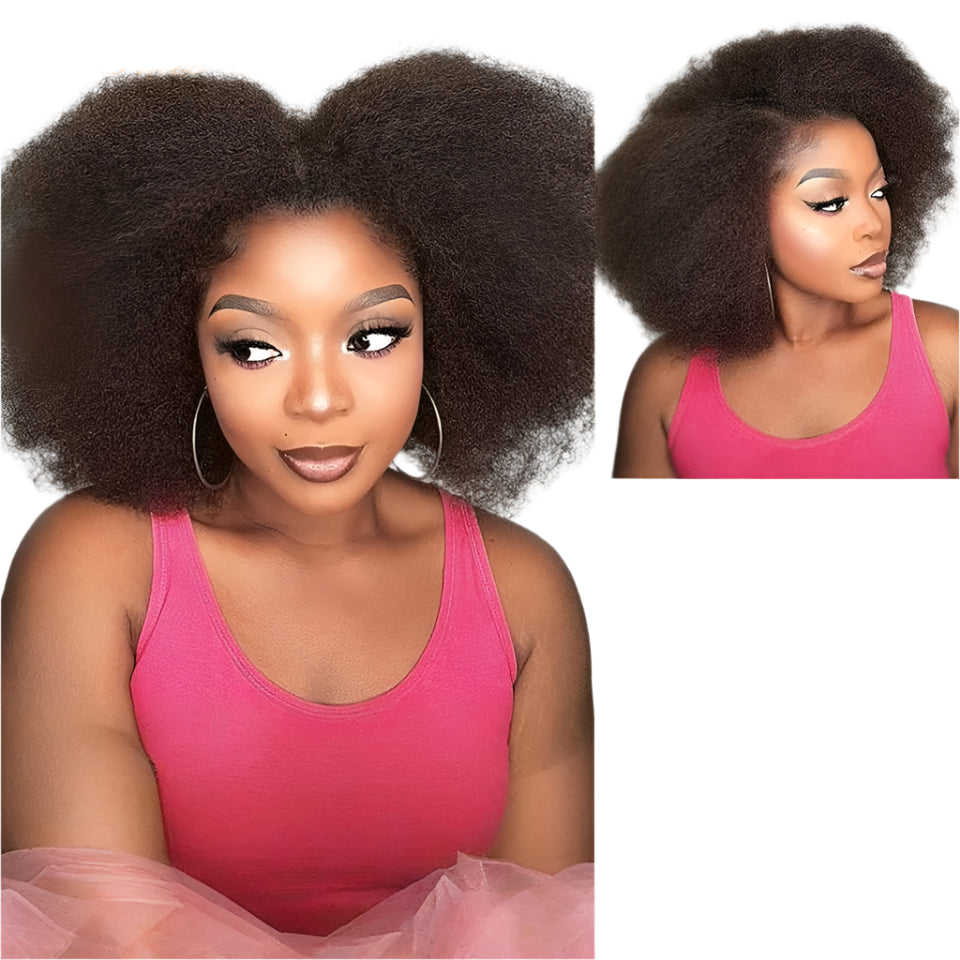 Afro Kinky Bulk Human Hair for Dreadlocks & Braiding | 100% Virgin Brazilian Remy Loc Extensions (50g) Luxegan