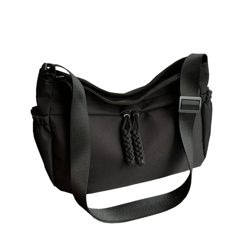 Neutral Square Bag | Unisex Casual Canvas & Nylon Crossbody Bag Luxegan
