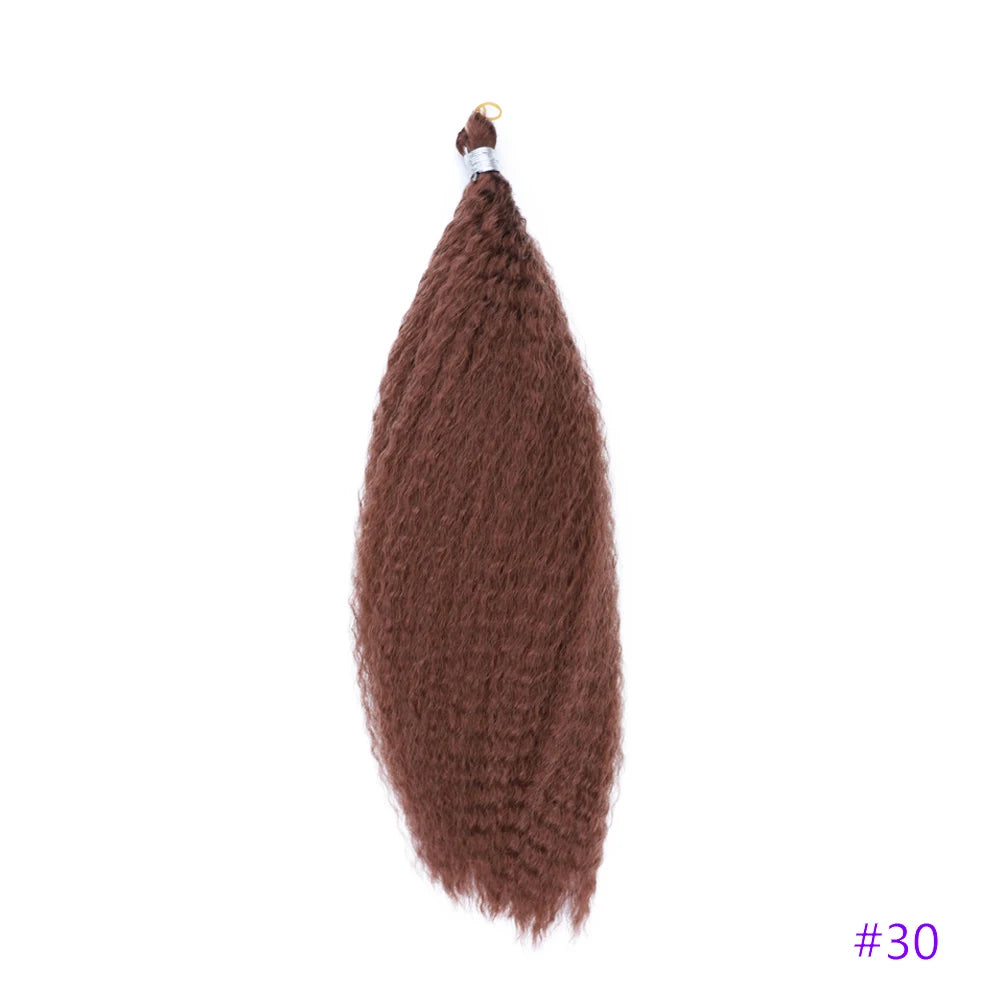 Afro Kinky Curly Synthetic Crochet Braiding Hair 18in | Kinky Curly Crochet Hair | 8 Colors Luxegan