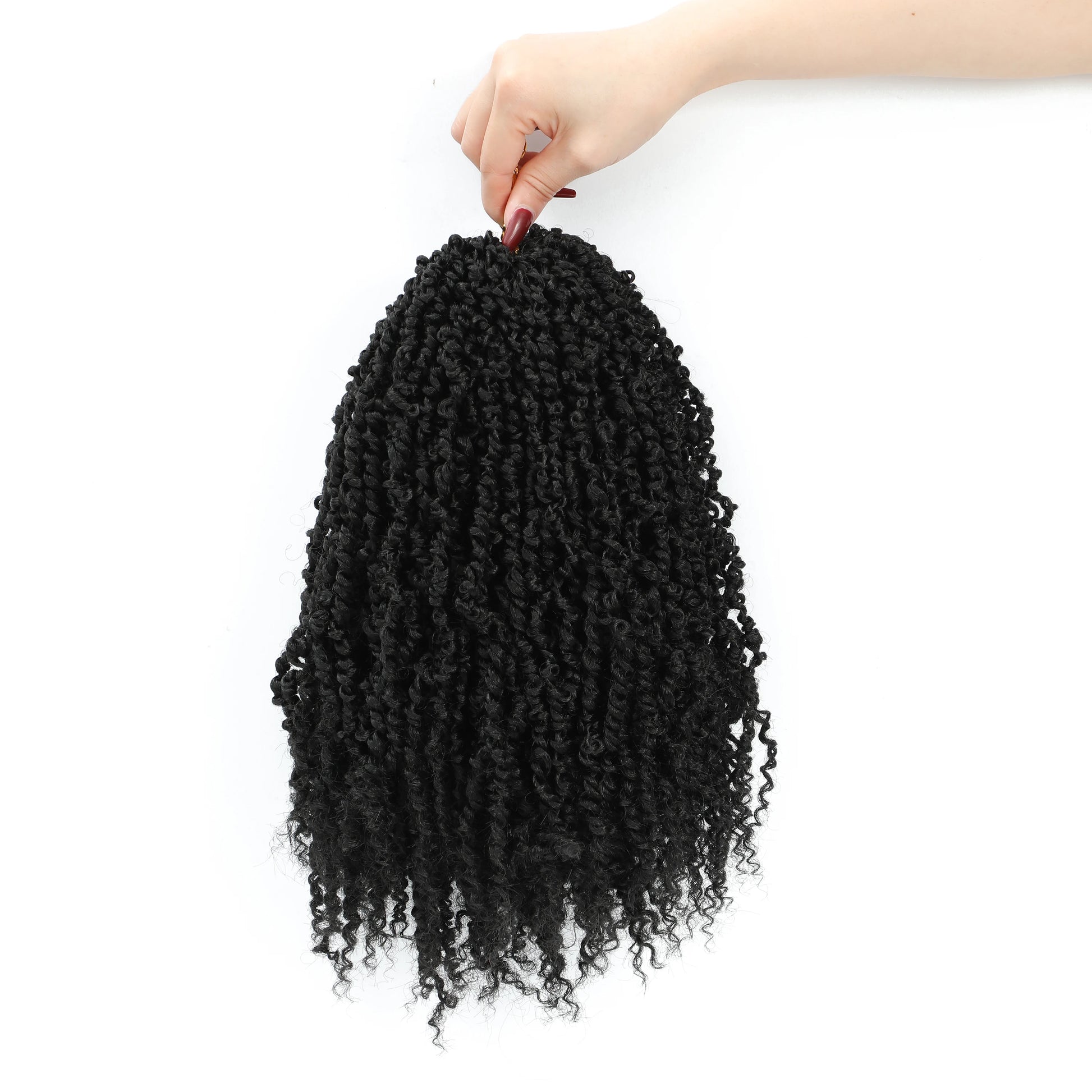 Pre-Looped Mini Twist Crochet Hair | Bohemian Spring Twists & Senegalese with Curls (Synthetic) Luxegan