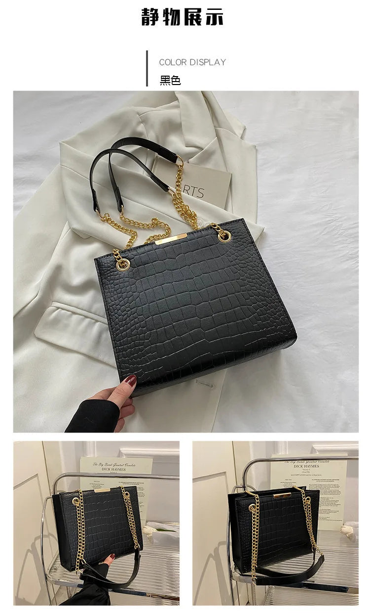 Fashion Luxury Crossbody Bag for Women | New Trendy Designer Shoulder Bag | Sophisticated Solid Color Leisure Messenger | Elegant PU Leather Square Handbag with Versatile Dual Straps Luxegan