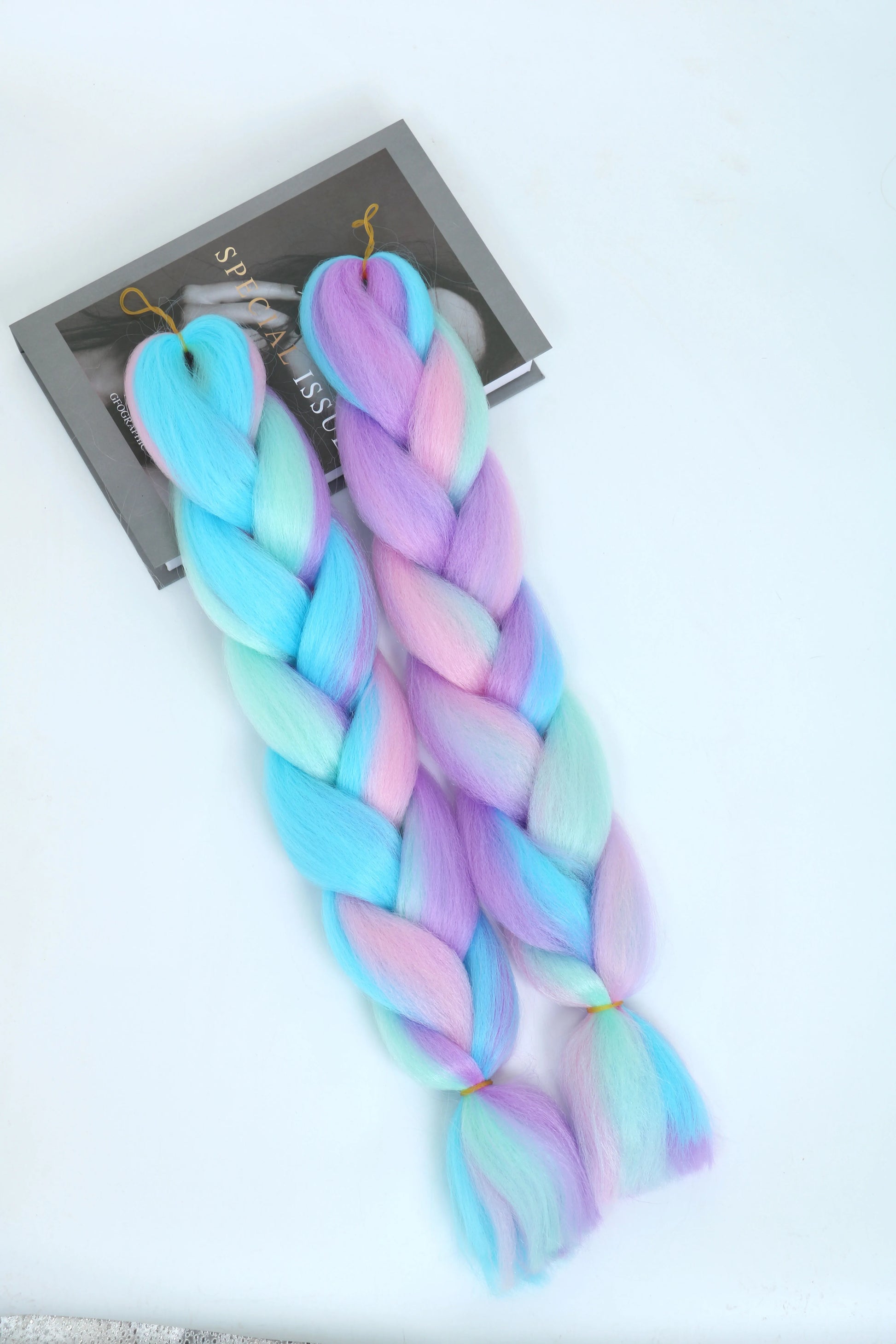 24 Inch Synthetic Yaki Kanekalon Braiding Hair – Kinky Straight | Ombre Piano Colors | Jumbo Braid - view 7