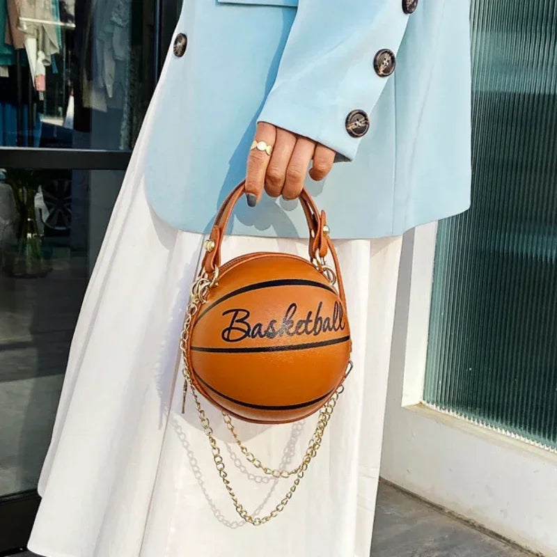 Women's INS Super Hot Personalized Basketball Bag | New Versatile One-Shoulder Crossbody Bag Luxegan