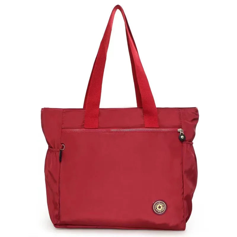 Waterproof Oxford Large Capacity Travel Duffle | Women’s Fashion Travel Shoulder Bag | Durable Versatile Shopping Tote | High-Quality Oxford Cloth Weekend Valise Luxegan