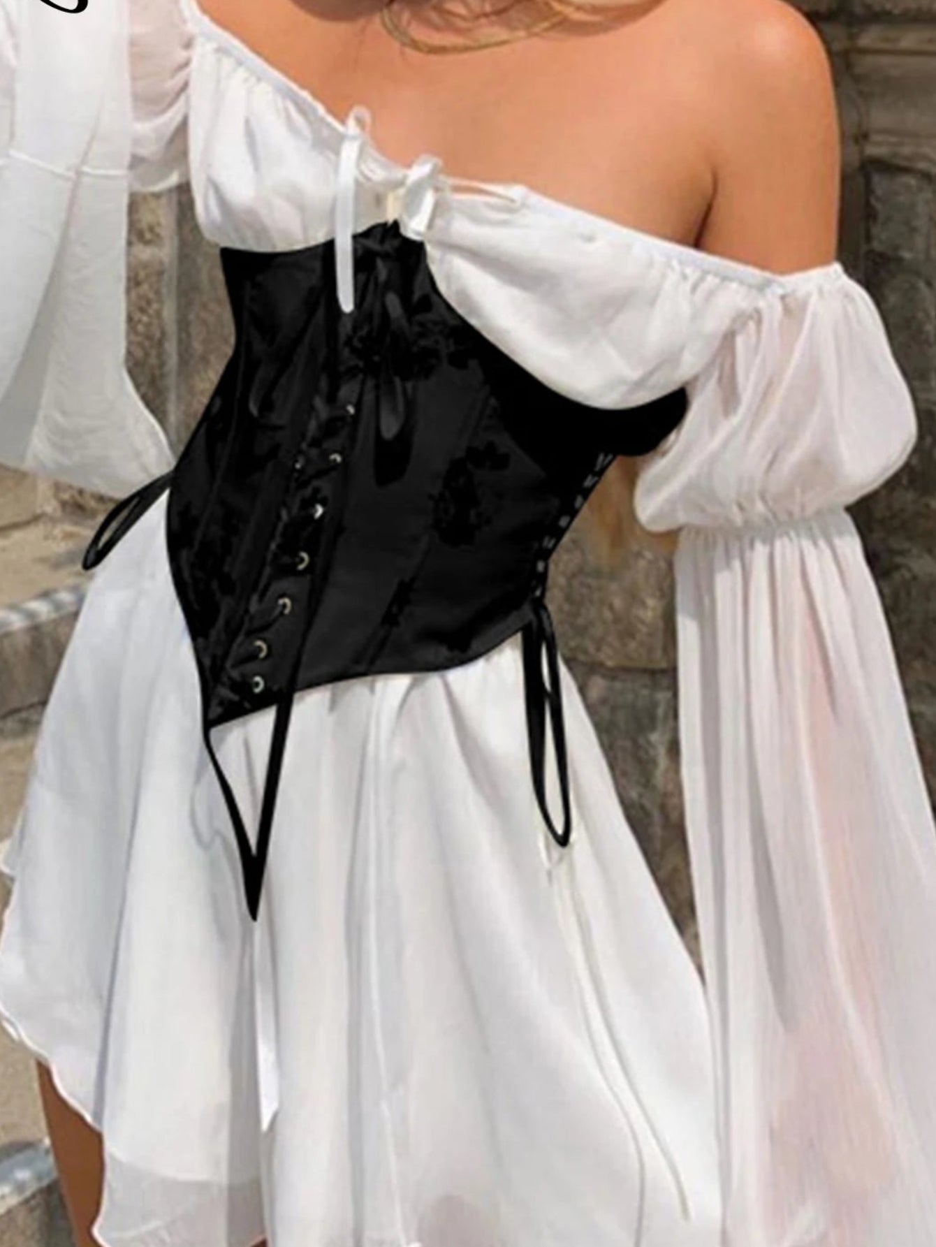 Off-Shoulder Backless Mini Dress | Chiffon A-Line Party & Prom Evening Dress Luxegan