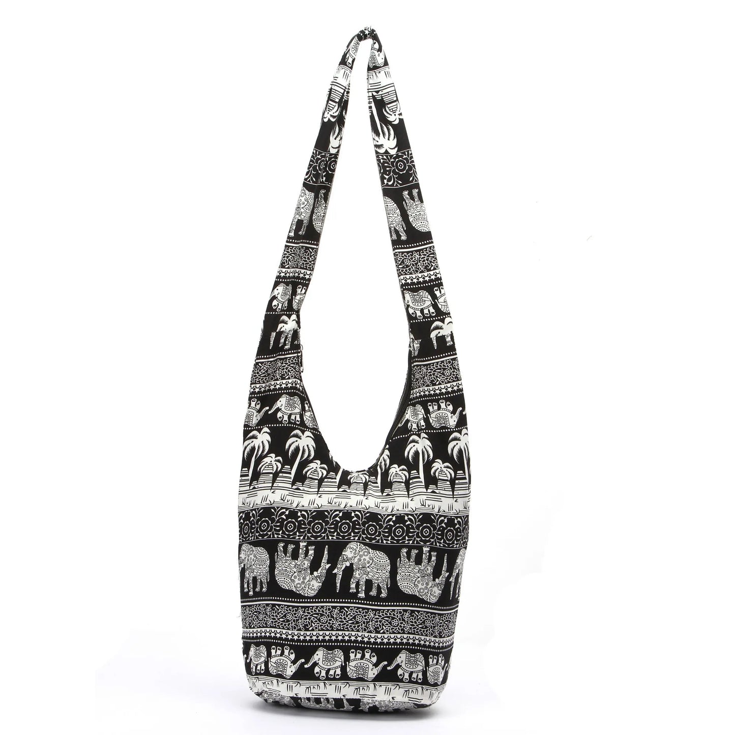 Boho Ethnic Bucket Bag | Casual Striped Crossbody Shoulder Bag Luxegan
