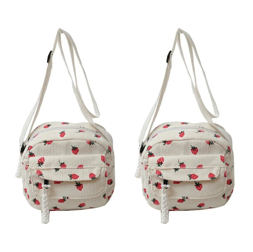 Cute Strawberry Shoulder Bag | Trendy Crossbody Tote & Handbag Luxegan