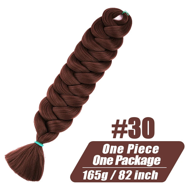 82-Inch XP Crochet Jumbo Braiding Hair – Pre-Stretched Kanekalon | Kinky Straight | 30 Colors | 1 - view 9