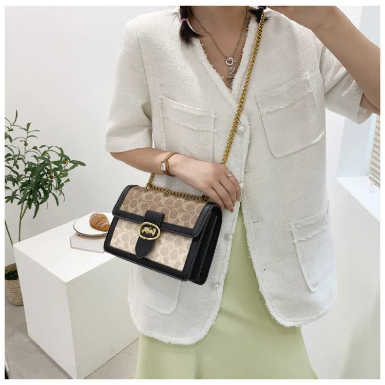 Fashion Chain Shoulder Bag | Classic Designer Crossbody Handbag Luxegan