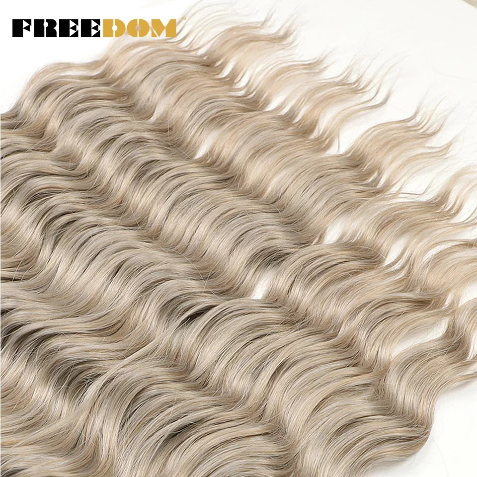 Synthetic Water Wave Crochet Hair | 24 Inch Ombre Braids