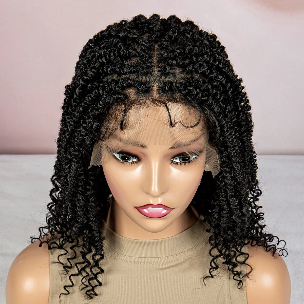 Dreadlocks Braided Wigs Lace Front Braided Wigs Short Box Braided Wigs for Women with Baby Hair Ombre Lace Braids Wigs Luxegan