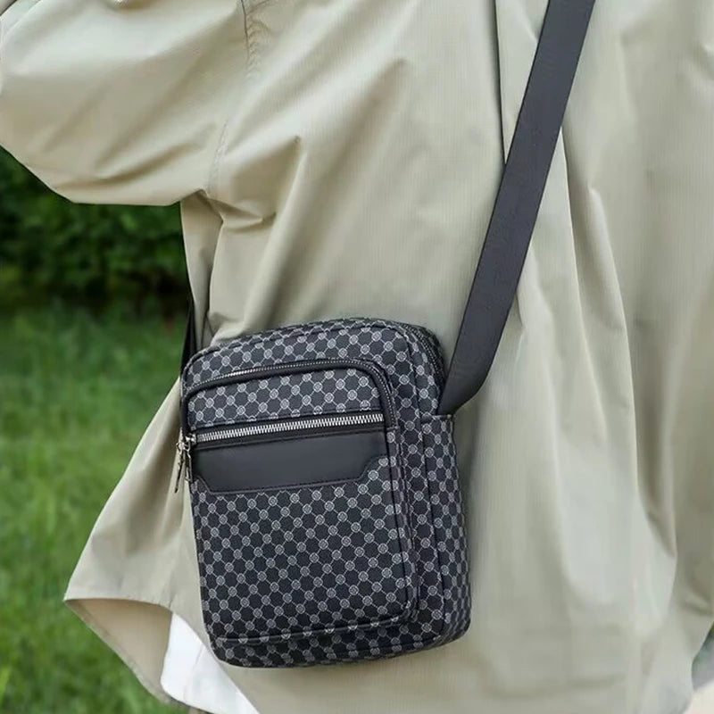 Unisex Color-Matched Design Shoulder Bag | Multi-Pocket Travel & Business Tote | Versatile PU Leather Gift Bag Luxegan