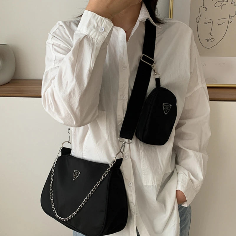 Soft Crocodile/Snake Print Saddle Crossbody | Simple Business Handbag Luxegan