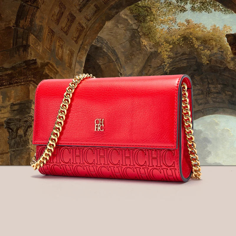 Fashionable Square Messenger Shoulder Bag | Exquisite Craftsmanship Crossbody Purse | Versatile Classic Style PU Leather Handbag | Four Seasons Women's Daily Fashion Bag Luxegan