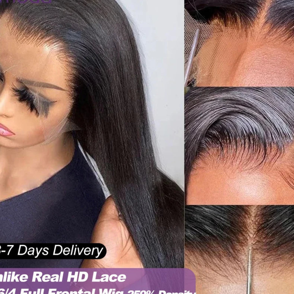Lemoda Real HD Lace Frontal Wig | Sophisticated "Invisible 13x6" Silhouette | Elegant 250 Density Straight Virgin Hair | "Dignified" High-Performance 12A Grade Human Hair for Radiant Versatile Styling Luxegan