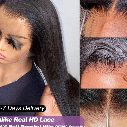 Lemoda Real HD Lace Frontal Wig | Sophisticated "Invisible 13x6" Silhouette | Elegant 250 Density Straight Virgin Hair | "Dignified" High-Performance 12A Grade Human Hair for Radiant Versatile Styling Luxegan