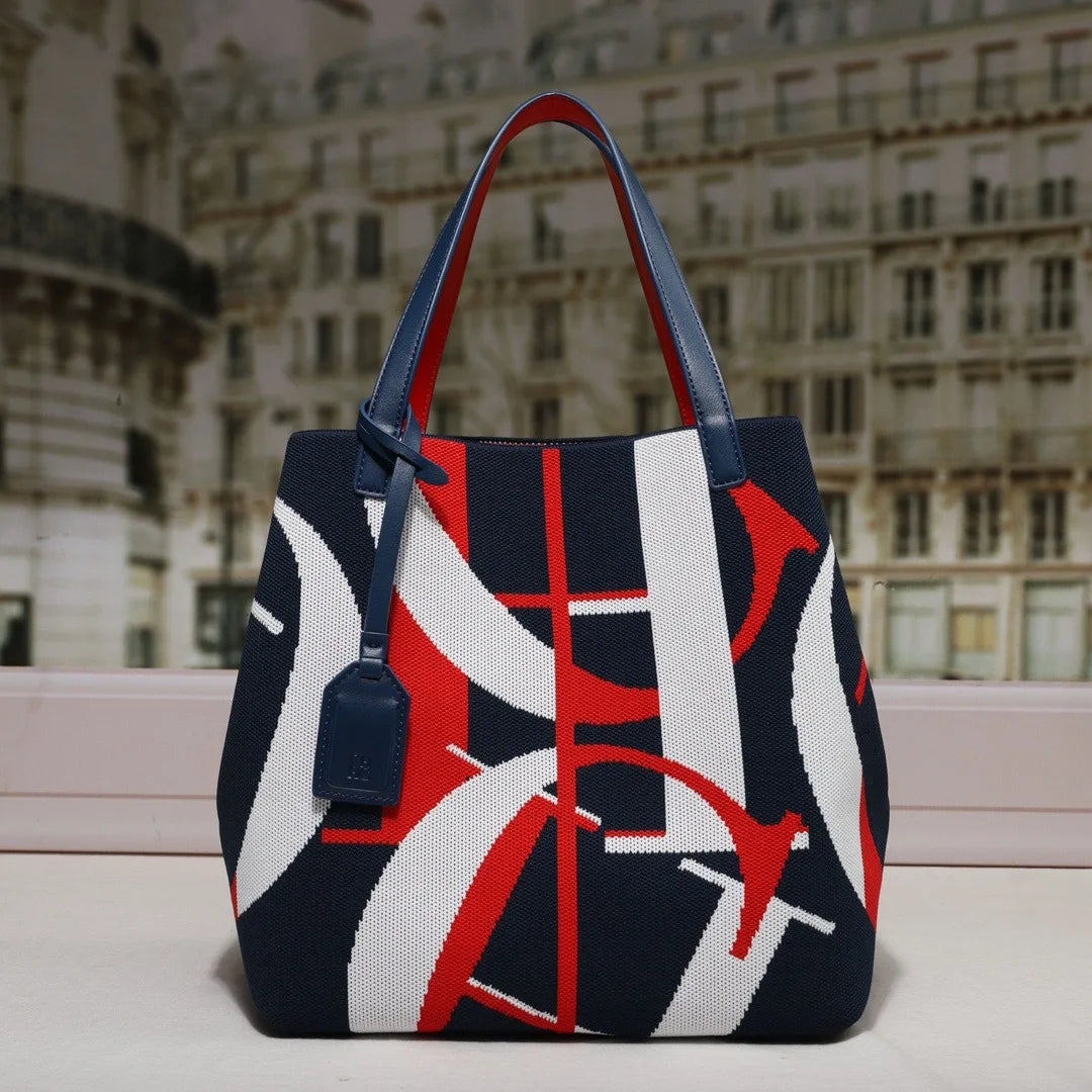 Women’s Large Capacity Fashion Tote Bag | Classic Solid Color High-Quality Shoulder Bag | CH Luxury Brand Inspired Shopping Handbag | Versatile Large Daily Tote (Model 230917) Luxegan