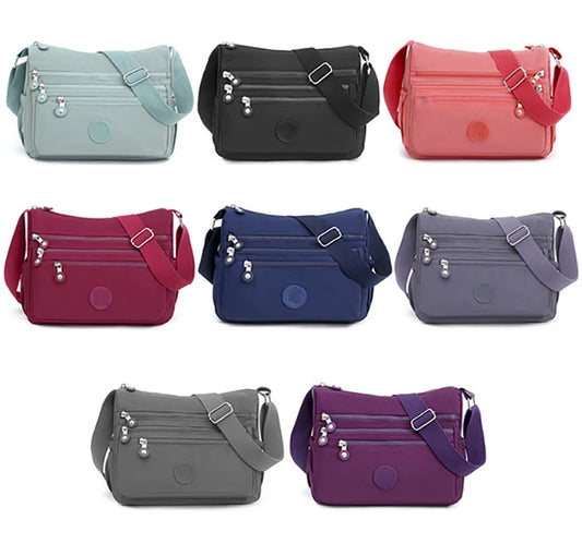 Women's Messenger Large Capacity Shoulder Bag | Polyester Fashion Cosmetic Bag & Simple Versatile Handbag (Crossbody Bag) Luxegan