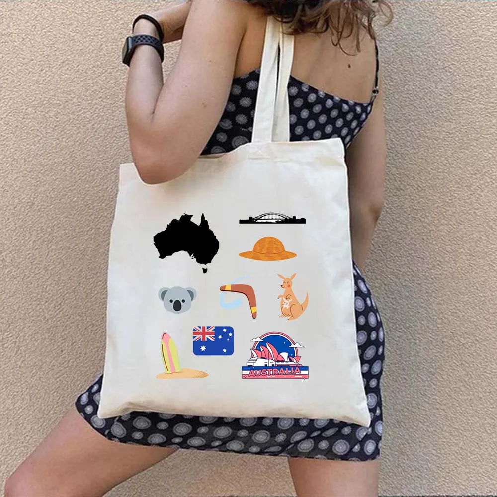 Woman's Large Capacity Canvas Tote Bag | Stylish Travel & Shopping Shoulder Handbag (Work, Gym, Grocery, Eco-Friendly) Luxegan