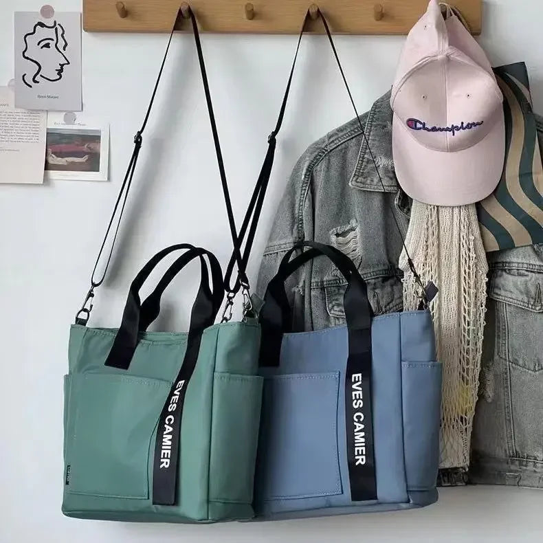 New Casual Tote Bag | Large Capacity Shoulder Bag & Waterproof Canvas Handbag Luxegan
