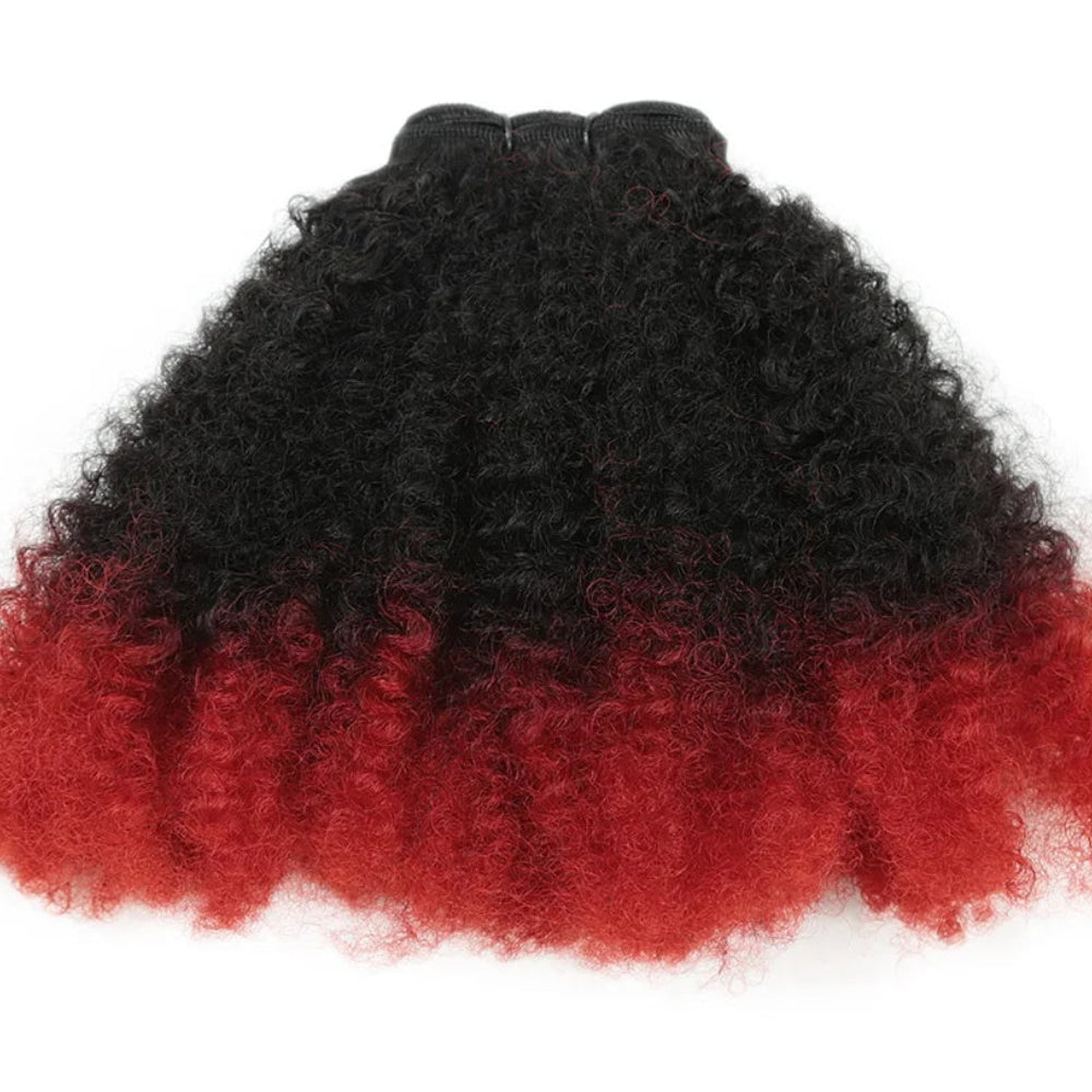 Afro Kinky Curly Synthetic Weft Hair Extensions – Sew In Luxegan