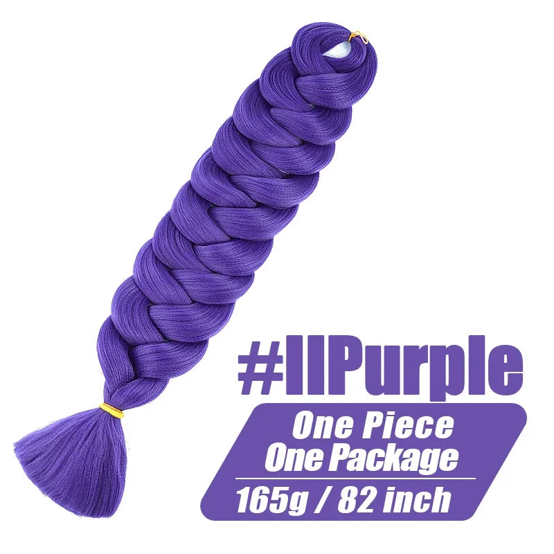 Wigundle Kanekalon Pre-Stretched Crochet Braiding Hair Extensions – Jumbo Braids for Women